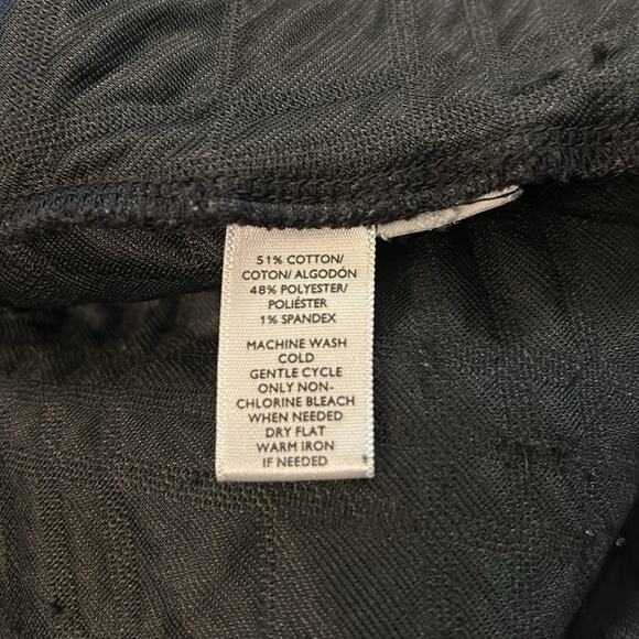 Ann Taylor LOFT quilted drop waist black sweatshirt dress, size med - Picture 8 of 9